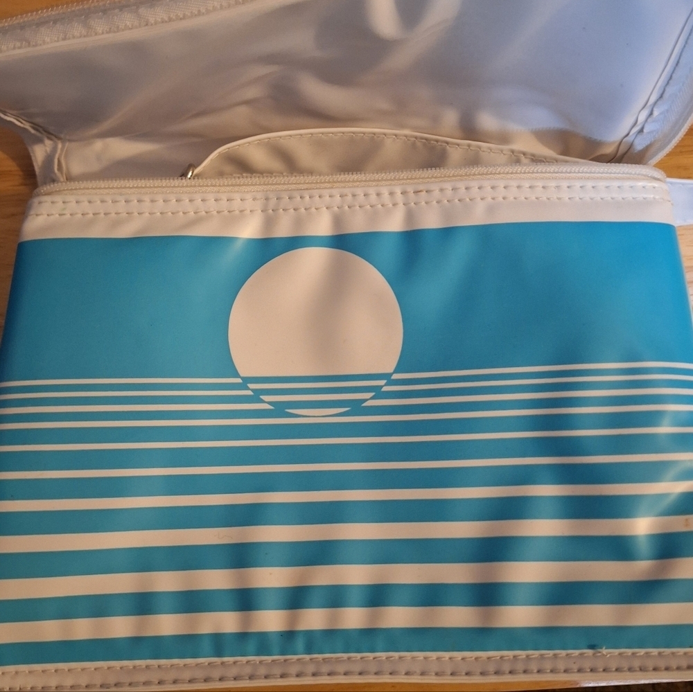 Vintage Avon Blue and White Vinyl Lunchbox